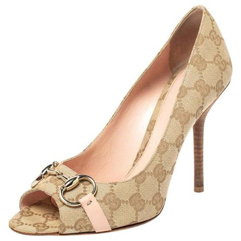 gucci peep toe heels|Women's Gucci Heels .